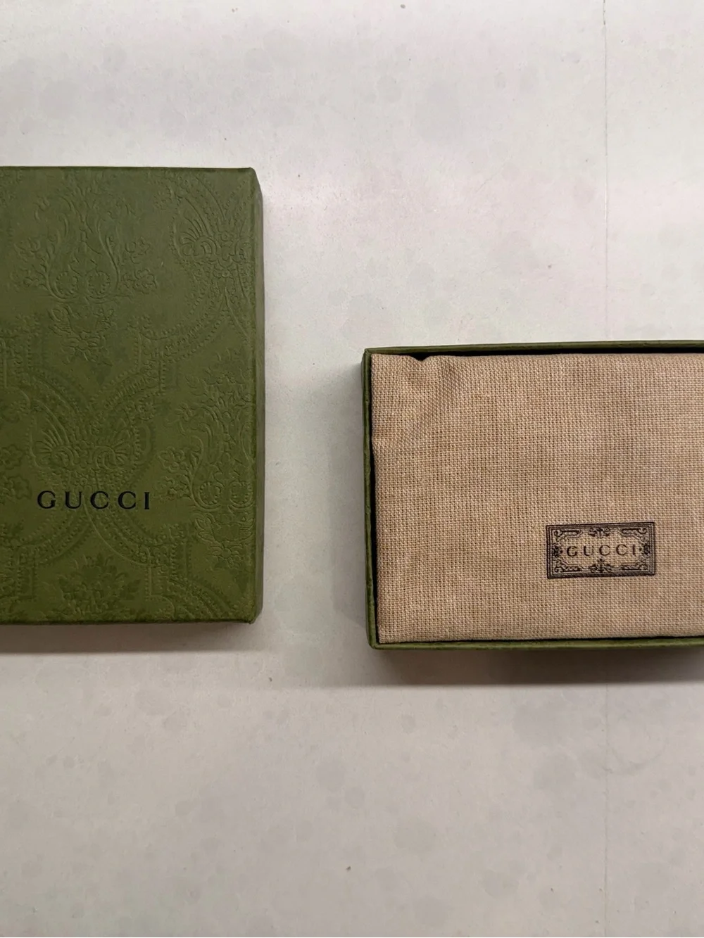 Gucci Black Leather Card Holder with Original Box & Dust Bag